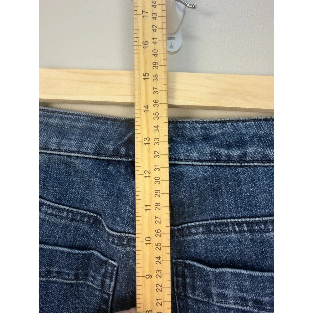 Talbots Flawless High Waist Flare Jeans Size 6 Blue Medium Wash Denim Retro